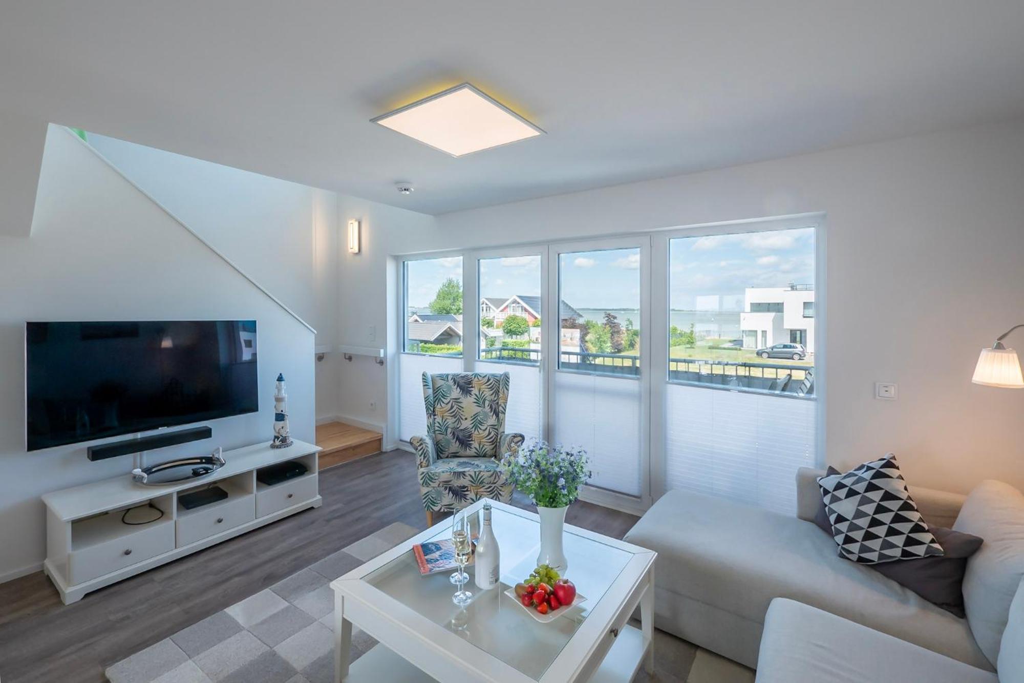 Maisonette Fewo Ostseeflair By Seeblick Ferien Oro, Erste Wasserreihe, E-Saeule 올페니츠 외부 사진